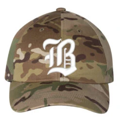 Old English Style Initial Letter B Embroidered Hat Embroidered Dad Cap