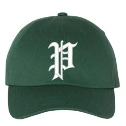 Old English Style Initial Letter P Embroidered Hat Embroidered Dad Cap