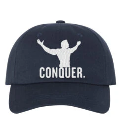 Conquer. Embroidered Hat Embroidered Dad Cap