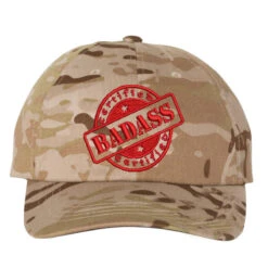 Badass Embroidered Hat Embroidered Dad Cap