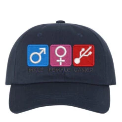 Male Female Gamer Embroidered Hat Embroidered Dad Cap