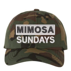 Mimosa Embroidered Hat Embroidered Dad Cap