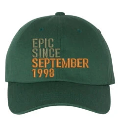 September 1998 Embroidered Hat Embroidered Dad Cap
