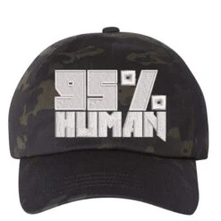95% Human Embroidered Hat Embroidered Dad Cap
