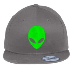 Alien Head Embroidery Embroidered Hat Flat Bill Snapback Cap