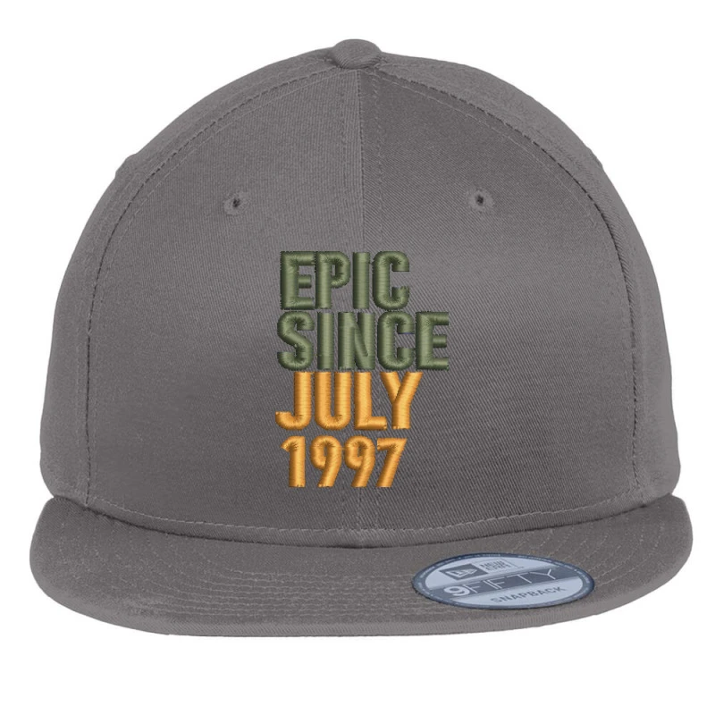 July 1997 Embroidered Hat Flat Bill Snapback Cap 1 July 1997 Embroidered Hat Flat Bill Snapback Cap