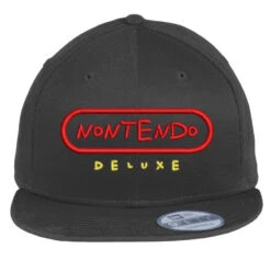Nontendo Embroidered Hat Flat Bill Snapback Cap