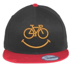 Happy Cycle Flat Bill Snapback Cap