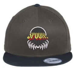 Spoon Embroidered Hat Flat Bill Snapback Cap