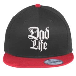 Dad Life Embroidered Hat Flat Bill Snapback Cap