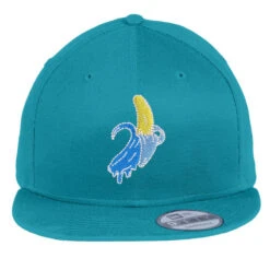 Funny Banana Embroidered Hat Flat Bill Snapback Cap