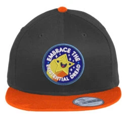 Embrace Embroidered Hat Flat Bill Snapback Cap