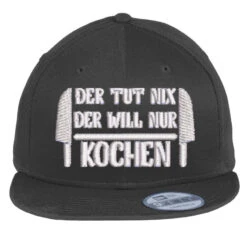 Der Tut Nik Embroidered Hat Flat Bill Snapback Cap