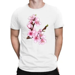 Peach Blossom Illustrations T-Shirt