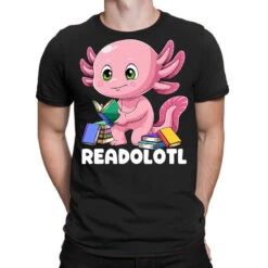Axolotl Book Reading Bookworm Readolotl Mexican Sa T-Shirt
