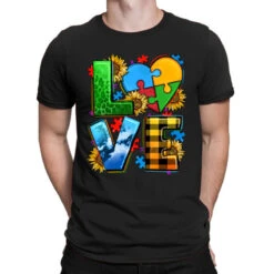 Love With Heart Sunflower T-Shirt