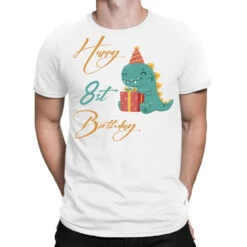 Happy 8st Birthday,cute Dinosaur T-Shirt