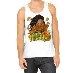 Thankful Fall With Black Girl Tank Top