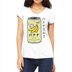 Banana Milk Women's V-Neck T-Shirt