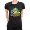 Illuminati Alien Conspiracy Ladies Fitted T-Shirt
