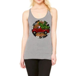 Farm Truck Christmas Racerback Tank
