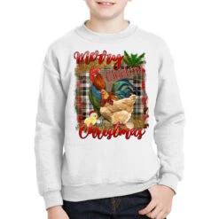 Merry Cluckin' Christmas Youth Sweatshirt