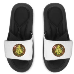 Softball Leopard Christmas Slide Sandal