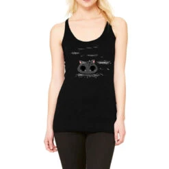 Lost Cat In The Snow Racerback Tank