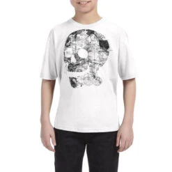 Skull Wanderlust Black And White Youth Tee