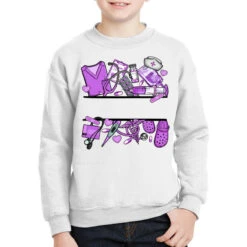 Personalized Purple Nurse Youth Sweatshirt