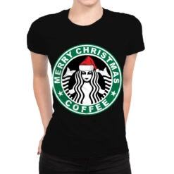 Christmas With Coffee All Over Women's T-shirt