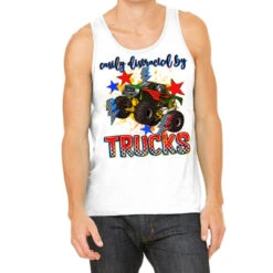 Easily Distracted By Trucks Tank Top