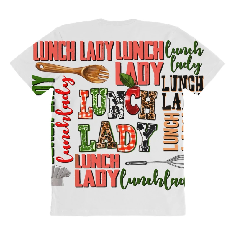 Lunch Lady All Over Women's T-shirt 4 Lunch Lady All Over Women's T-shirt - Image 4