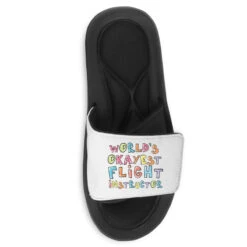 World S Okayest Flight Instructor Gift Idea Slide Sandal -ThreadNest Store pmd.2527002411.202.25082469.s3.1 front customized1 f5f5f5 none x75y61 90 800x800 1