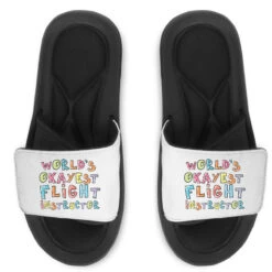 World S Okayest Flight Instructor Gift Idea Slide Sandal