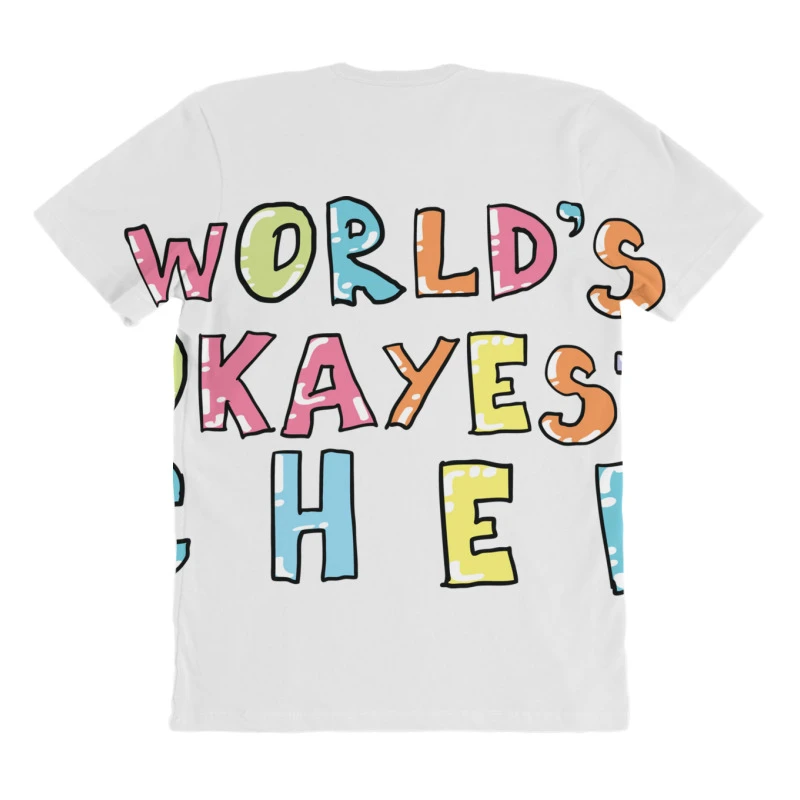 World S Okayest Chef Gift Idea All Over Women's T-shirt 4 World S Okayest Chef Gift Idea All Over Women's T-shirt - Image 4