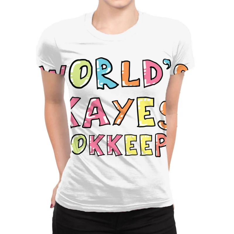 World S Okayest Bookkeeper Gift Idea All Over Women's T-shirt 1 World S Okayest Bookkeeper Gift Idea All Over Women's T-shirt