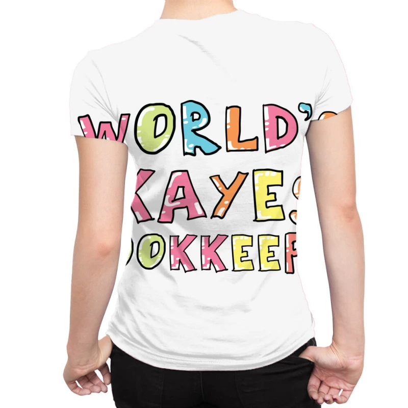 World S Okayest Bookkeeper Gift Idea All Over Women's T-shirt 2 World S Okayest Bookkeeper Gift Idea All Over Women's T-shirt - Image 2