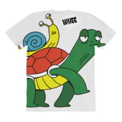 Turtle Snail Piggyback Sluggish Animals Running Wi All Over Women's T-shirt -ThreadNest Store pmd.2527016114.108.25089425.s3.1 front customized1 f5f5f5 none x45y17 294 800x800 1