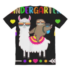 Sloth Llama Kindergarten Team Teacher Student Back All Over Women's T-shirt -ThreadNest Store pmd.2527021408.108.25094036.s3.1 front customized1 111111 none x45y9.5 294 800x800 1