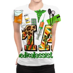 Ma Medical Assistant Juneteenth All Over Women's T-shirt