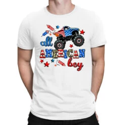 All American Boy Monsterr Truck T-Shirt