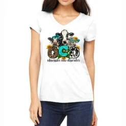 Ocd Obsessive Cow Disorder Women's V-Neck T-Shirt