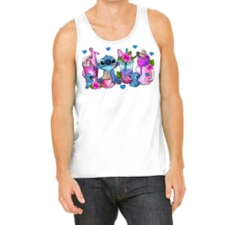 Stitch Coffee Cups Tank Top