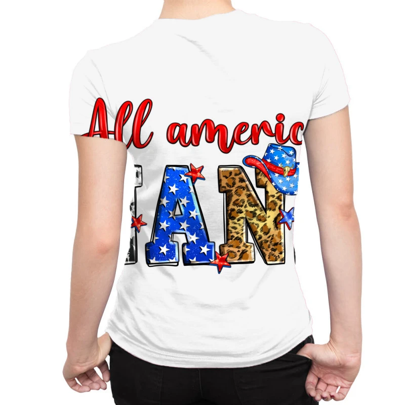All American Nana All Over Women's T-shirt 2 All American Nana All Over Women's T-shirt - Image 2