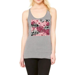 Valentine's Day Leopard Cowhide Glitter Racerback Tank