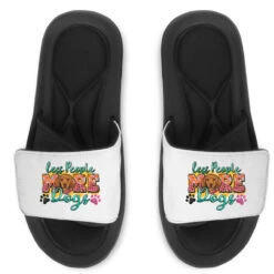 Less People More Dogs Slide Sandal