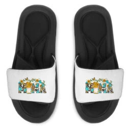 Western Mama With Gnome And Sunflowers Slide Sandal